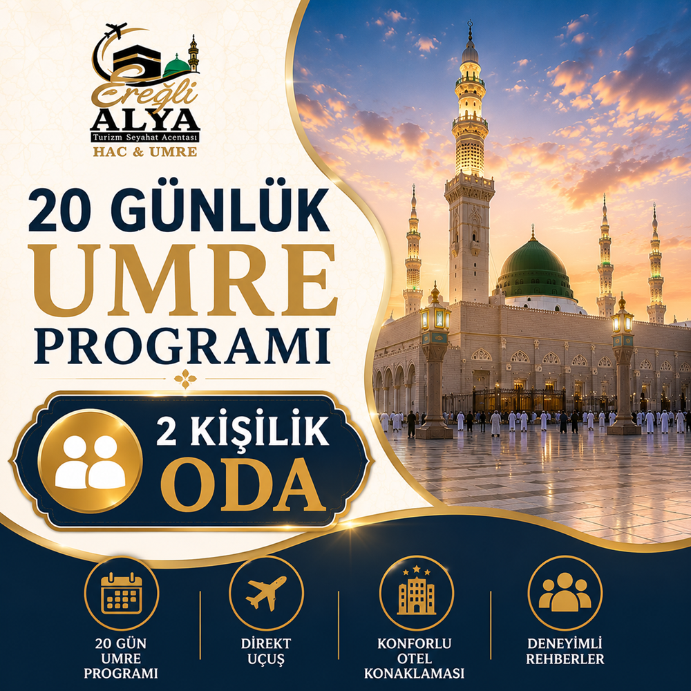 20 Günlük Umre ( 2'Li Oda )