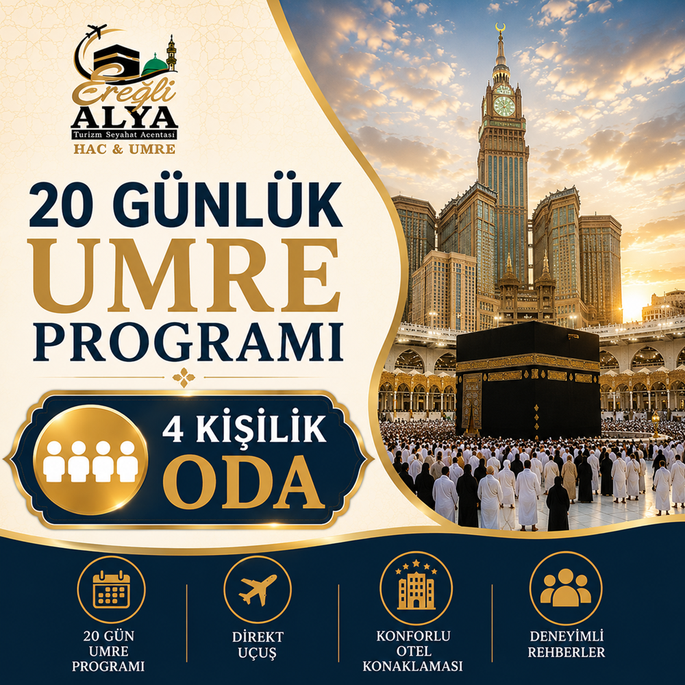20 Günlük Umre ( 4'Lü Oda )